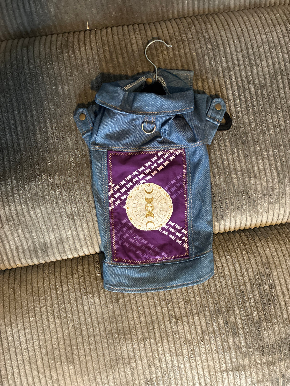 Large- denim pet t-shirt