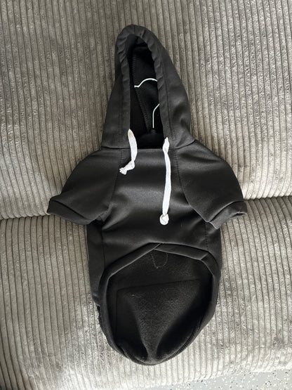 Size medium- Black pet hoodie