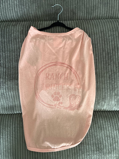 XL- pink pet tank top