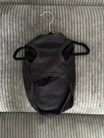 Small- Black pet tank top