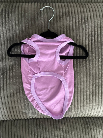 Small- pink pet tank top
