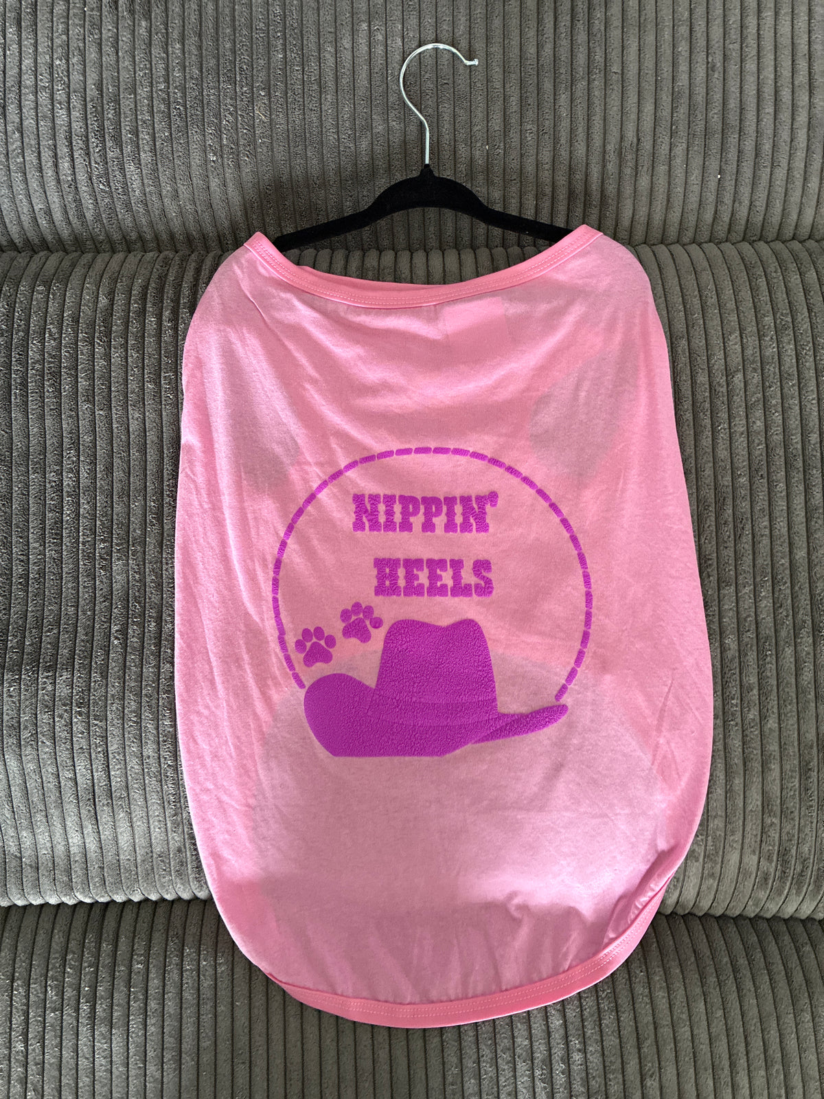 Large- pink pet tank top