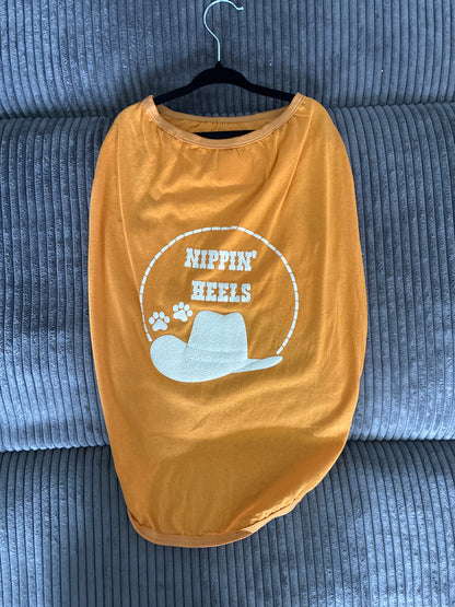 XL- Yellow pet tank top