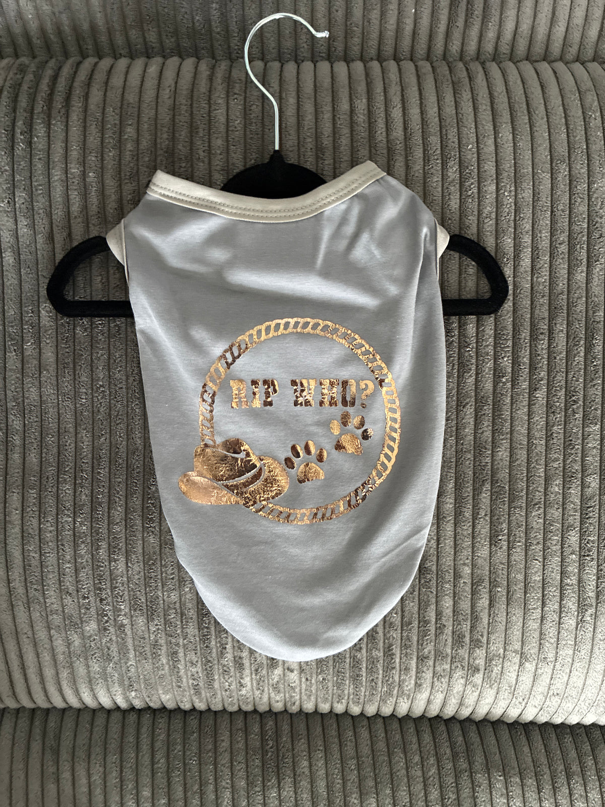 Small- Grey pet tank top
