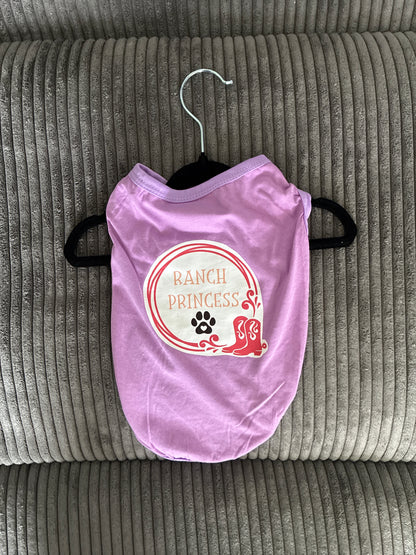 Small- pink pet tank top