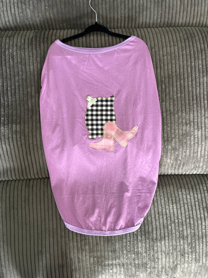 XL- purple pet tank top