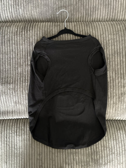 Large- Black pet tank top
