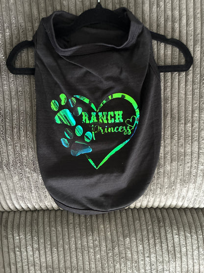 Small- Black Pet tank top