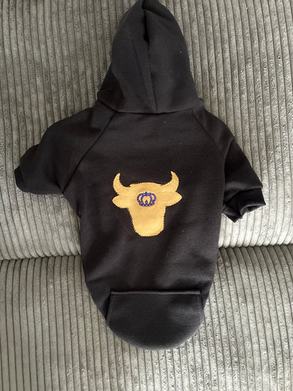 Medium- black pet hoodie