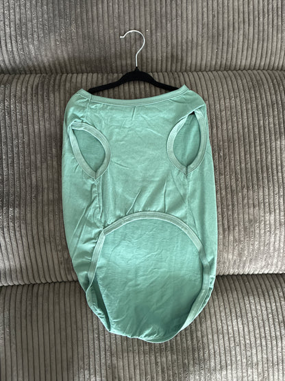 Large- green pet tank top