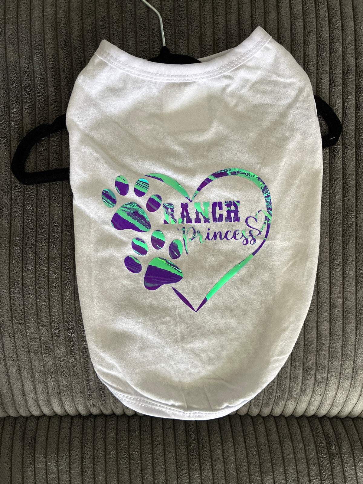 Small- White pet tank top