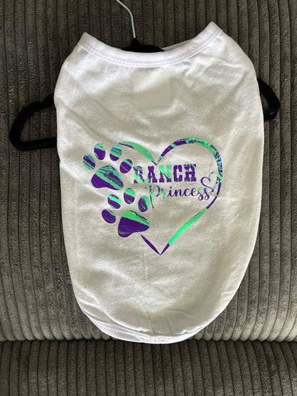 Small- White pet tank top