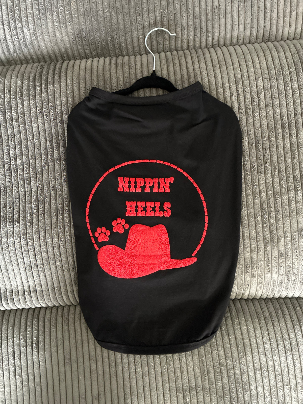 Large- Black pet tank top