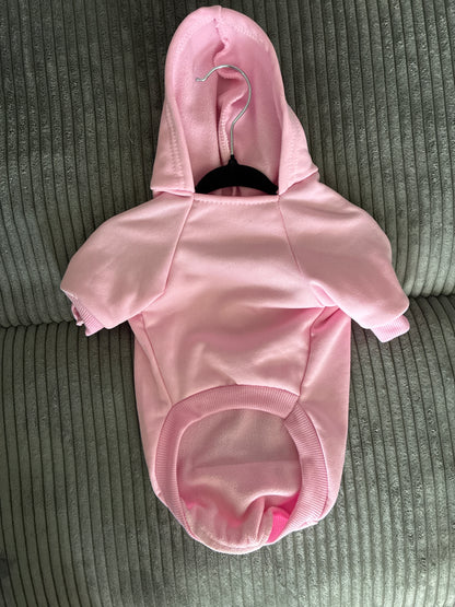 Medium- pink pet hoodie