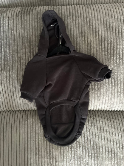 Medium- black pet hoodie