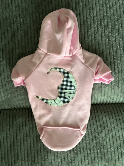 Medium- pink pet hoodie