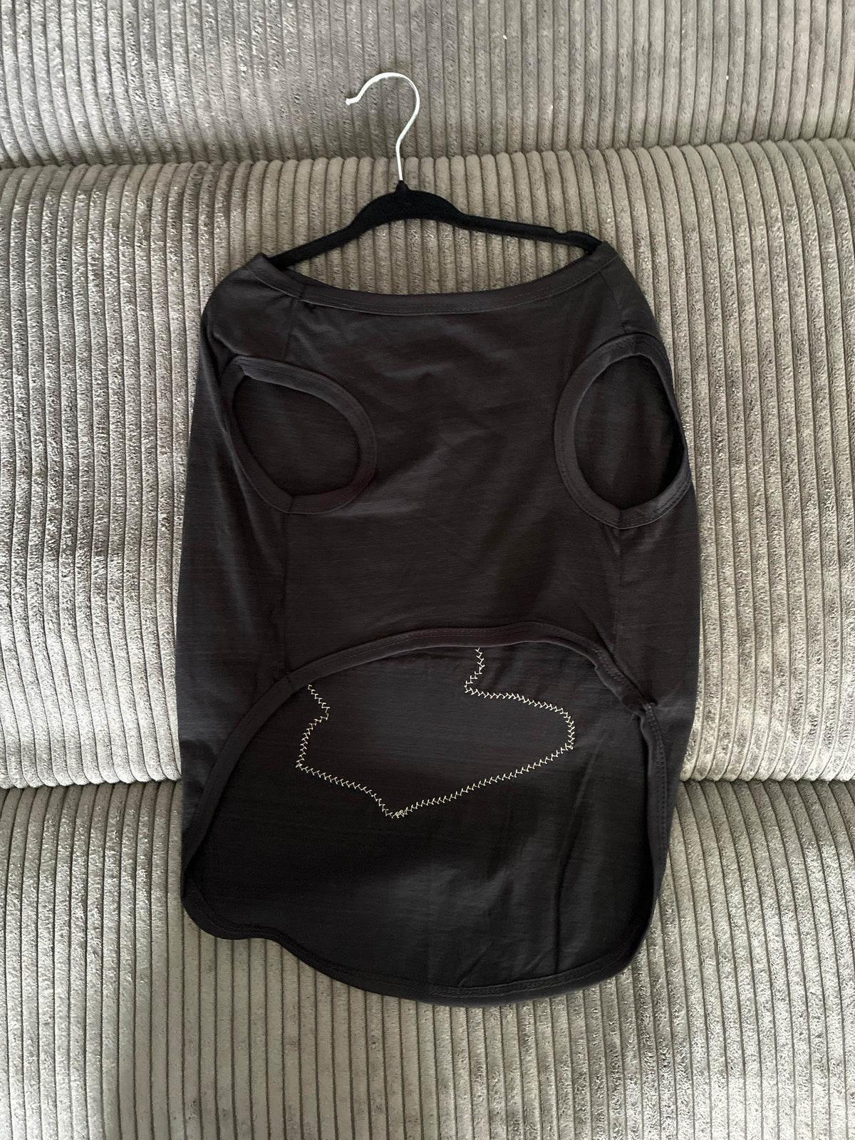Large- Black pet tank top