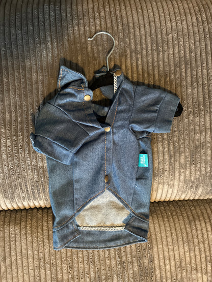 Medium- Denim pet shirt