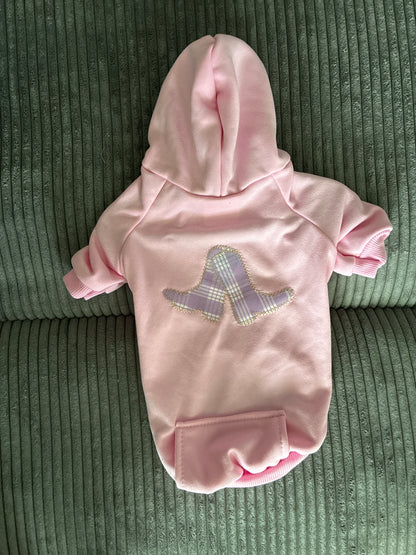 Medium- pink pet hoodie
