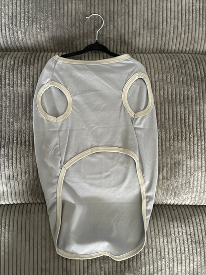 XL- Grey pet tank top