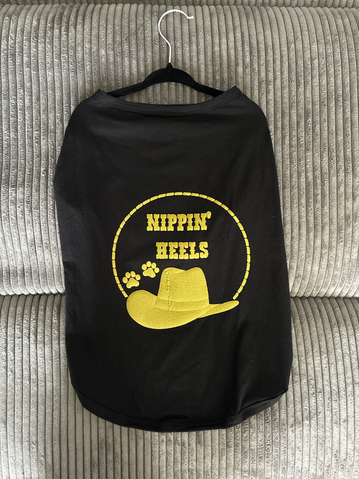 Large- Black pet tank top