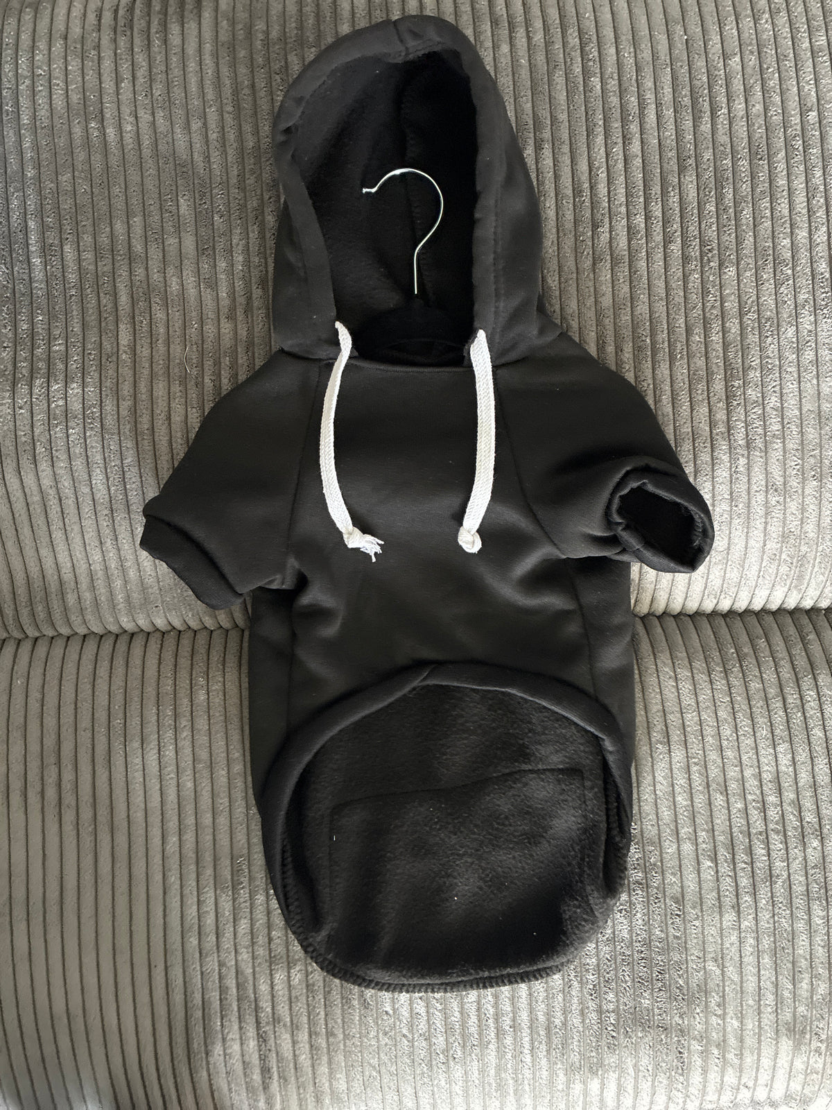 Large- Black pet hoodie