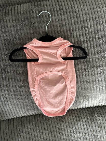 Small- Pink pet tank top