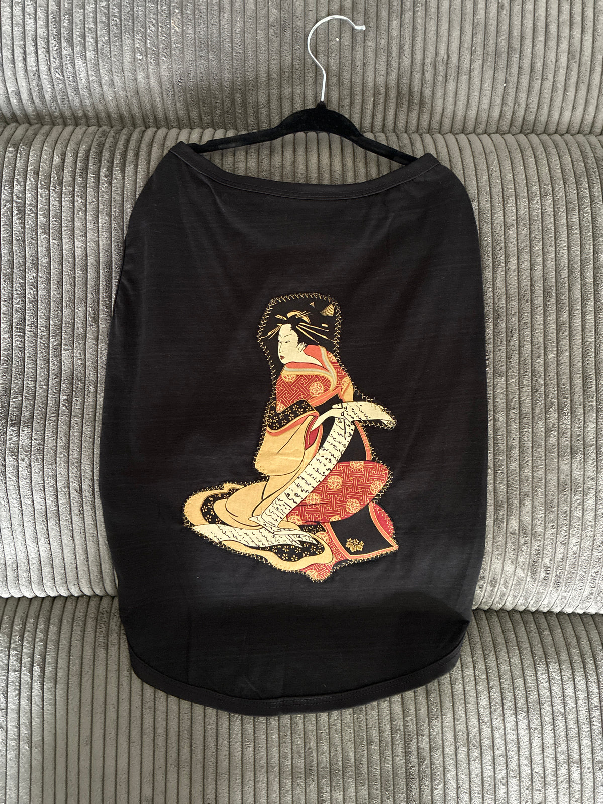 Large- Black pet tank top