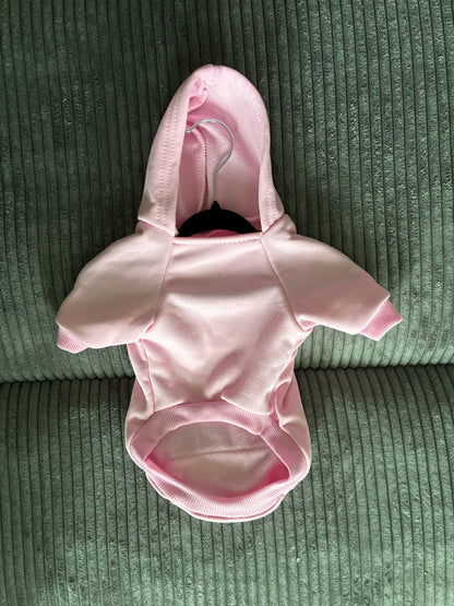 Medium- pink pet hoodie