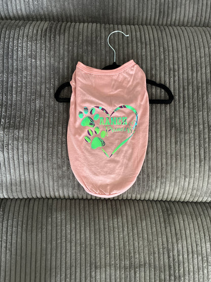 Small- Pink pet tank top