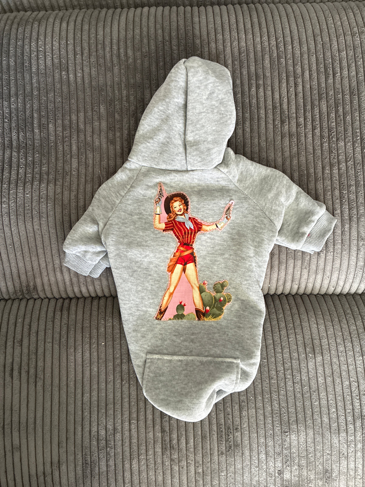 Medium-Grey pet hoodie