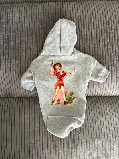 Medium-Grey pet hoodie