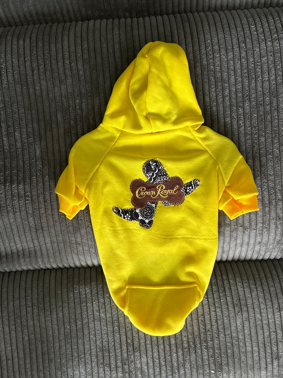 Medium- Yellow pet hoodie