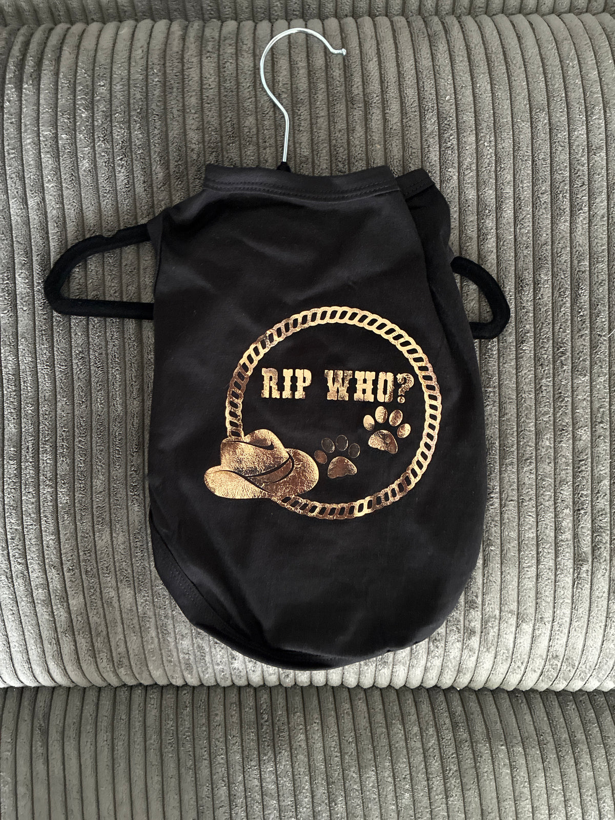 Small- Black pet tank top