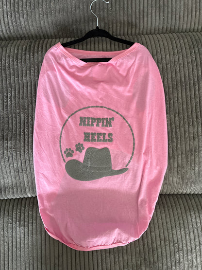 XL- pink pet tank top
