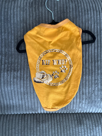 Small- Yellow pet tank top