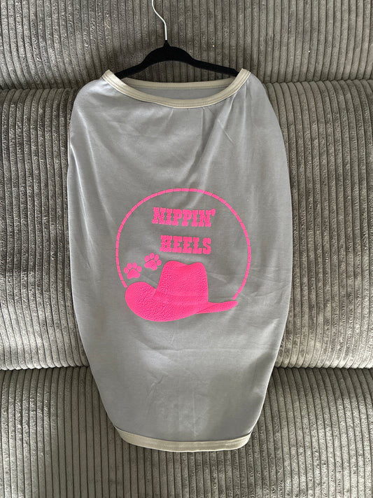 XL- Grey pet tank top
