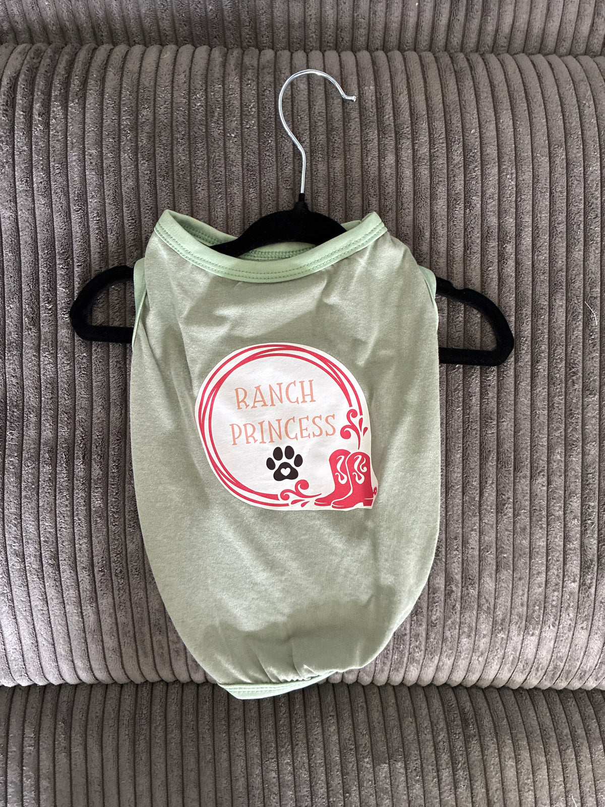 Small- green pet tank top