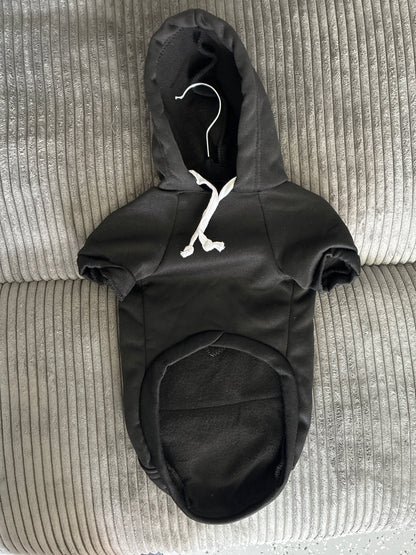 Medium- Black pet hoodie