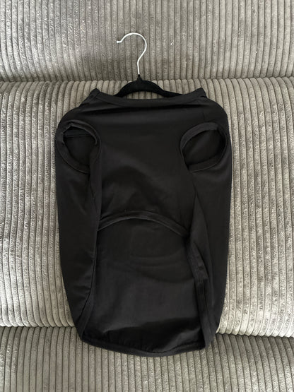 Large- Black pet tank top